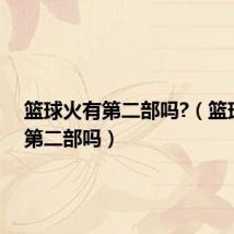 篮球火有第二部吗?(篮球火有第二部吗)