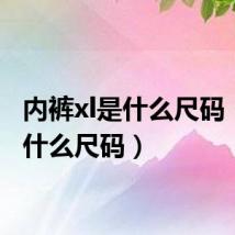 内裤xl是什么尺码(xl是什么尺码)