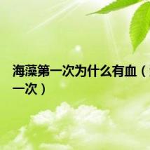 海藻第一次为什么有血（海藻第一次）