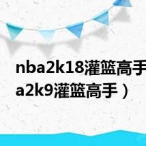 nba2k18灌篮高手(nba2k9灌篮高手)
