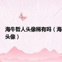 海牛哲人头像稀有吗（海牛哲人头像）