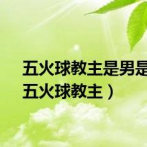 五火球教主是男是女(五火球教主)