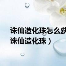 诛仙造化珠怎么获得（诛仙造化珠）