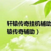轩辕传奇挂机辅助（轩辕传奇辅助）