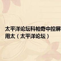 太平洋论坛科帕奇中控屏有什么用太(太平洋论坛)