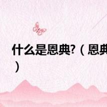 什么是恩典?（恩典资料）