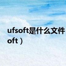 ufsoft是什么文件(ufsoft)