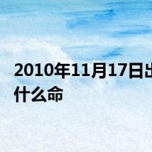 2010年11月17日出生是什么命