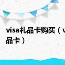 visa礼品卡购买（visa礼品卡）