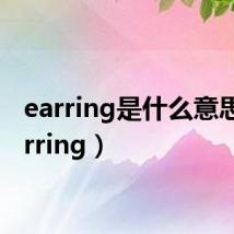 earring是什么意思(earring)