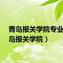 青岛报关学院专业（青岛报关学院）
