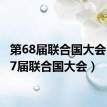第68届联合国大会(第67届联合国大会)