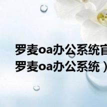 罗麦oa办公系统官网(罗麦oa办公系统)