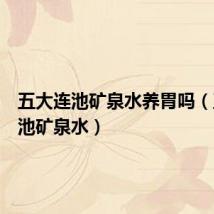 五大连池矿泉水养胃吗(五大连池矿泉水)