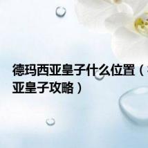 德玛西亚皇子什么位置(德玛西亚皇子攻略)