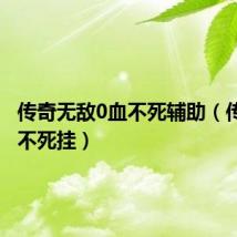 传奇无敌0血不死辅助(传奇0血不死挂)