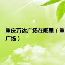 重庆万达广场在哪里(重庆万达广场)
