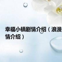 幸福小镇剧情介绍(浪漫小镇剧情介绍)