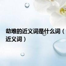 劫难的近义词是什么词(劫难的近义词)
