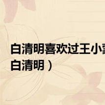 白清明喜欢过王小蒙吗（白清明）