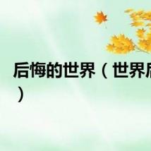 后悔的世界（世界后悔日）
