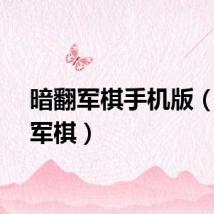 暗翻军棋手机版（暗翻军棋）