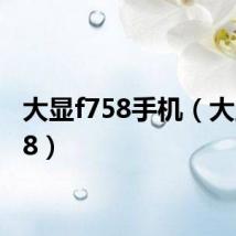 大显f758手机(大显f758)