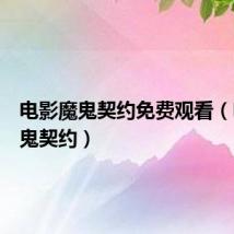电影魔鬼契约免费观看(电影魔鬼契约)
