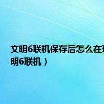 文明6联机保存后怎么在玩(文明6联机)