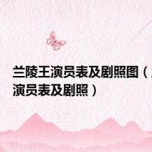 兰陵王演员表及剧照图(兰陵王演员表及剧照)