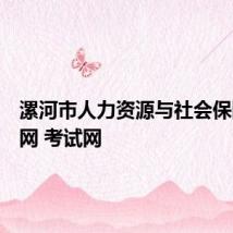 漯河市人力资源与社会保障局官网 考试网