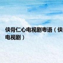 侠骨仁心电视剧粤语(侠骨仁心电视剧)
