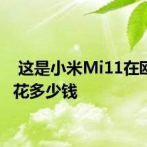  这是小米Mi11在欧洲要花多少钱