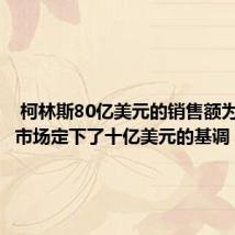  柯林斯80亿美元的销售额为墨尔本市场定下了十亿美元的基调