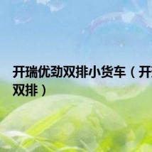开瑞优劲双排小货车(开瑞优劲双排)