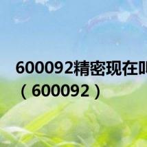 600092精密现在叫什么(600092)