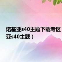 诺基亚s40主题下载专区(诺基亚s40主题)