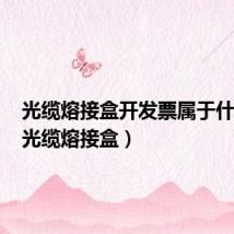 光缆熔接盒开发票属于什么类(光缆熔接盒)