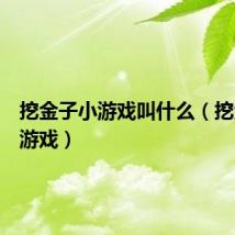 挖金子小游戏叫什么(挖金子小游戏)