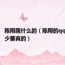 陈翔属什么的(陈翔的qq号是多少要真的)