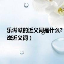 乐滋滋的近义词是什么?(乐滋滋近义词)