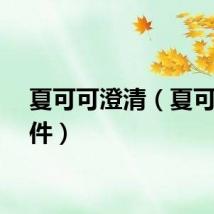 夏可可澄清（夏可可事件）