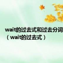 wait的过去式和过去分词怎么写(wait的过去式)