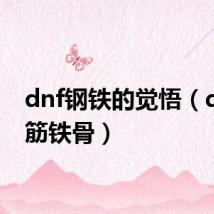 dnf钢铁的觉悟(dnf钢筋铁骨)