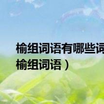 榆组词语有哪些词语（榆组词语）