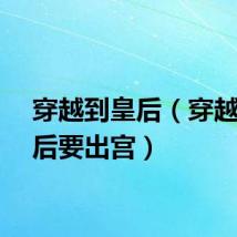 穿越到皇后（穿越之皇后要出宫）