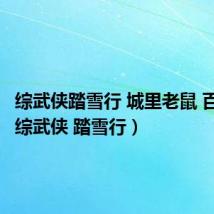 综武侠踏雪行 城里老鼠 百度云(综武侠 踏雪行)