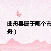 曲舟县属于哪个市（曲舟）