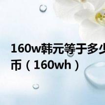 160w韩元等于多少人民币(160wh)