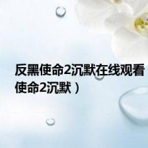 反黑使命2沉默在线观看(反黑使命2沉默)